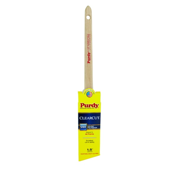 Purdy Purdy Clearcut Dale 1-1/2 in. Stiff Angle Trim Paint Brush 144080115 - main